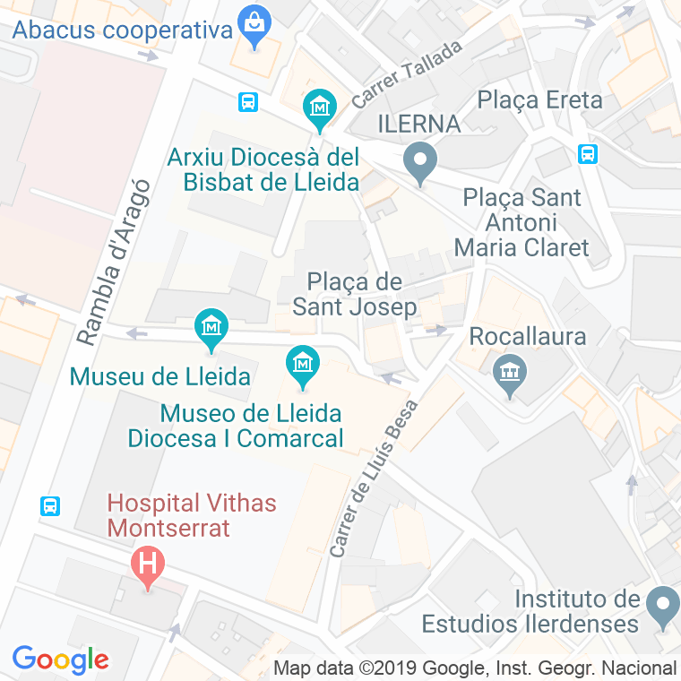 Código Postal calle Sant Josep, plaça en Lleida