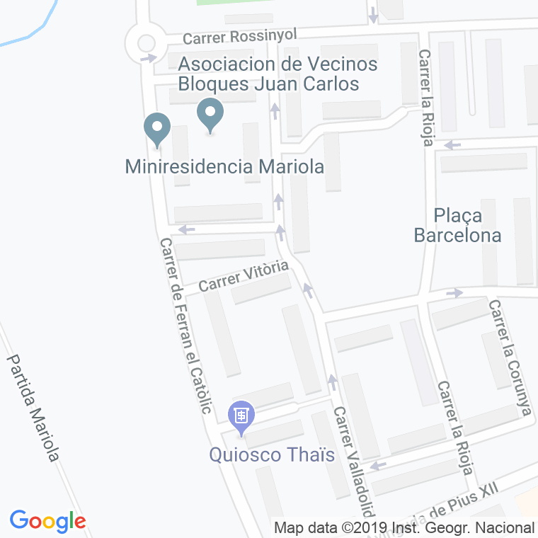 Código Postal calle Vitoria en Lleida