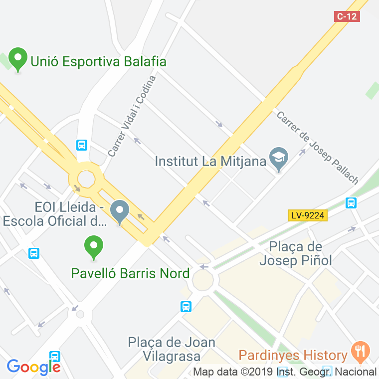 Código Postal calle Euzkadi en Lleida