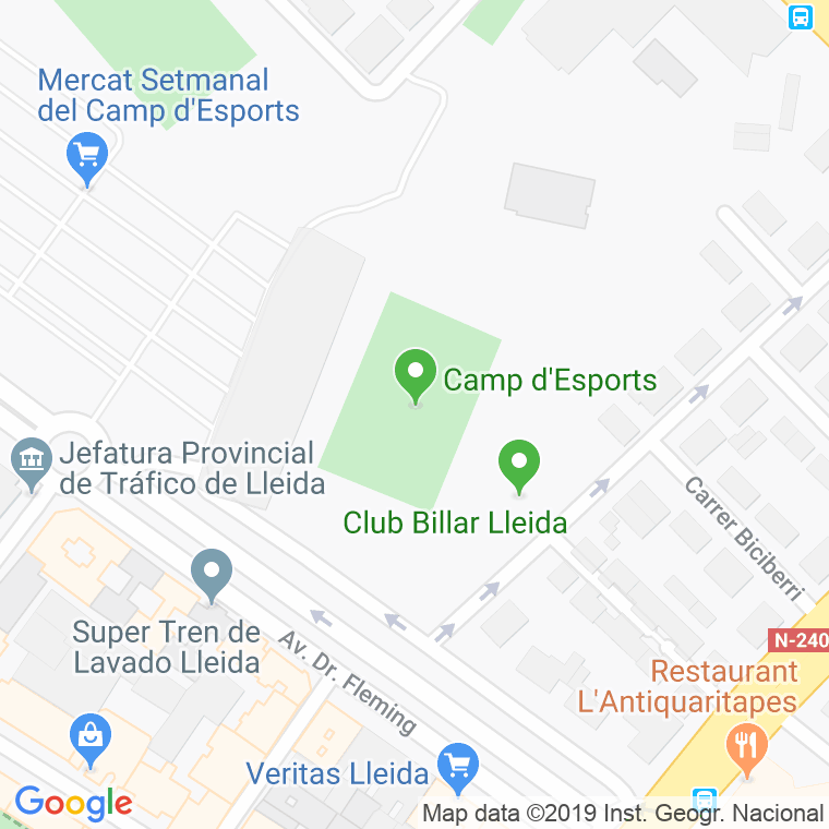 Código Postal calle Esports, avinguda en Lleida