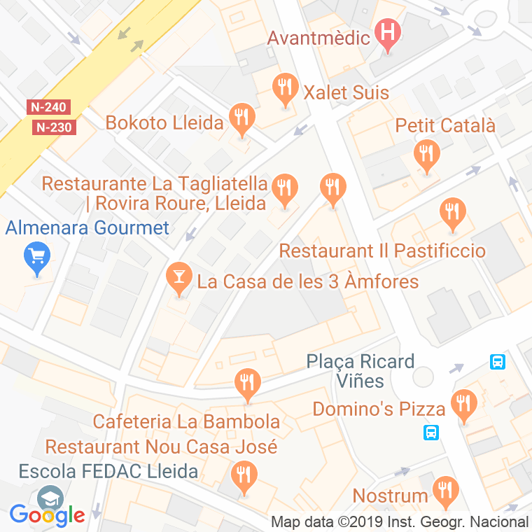 Código Postal calle Serra De Prades en Lleida