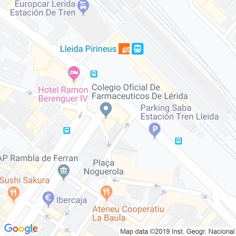 Código Postal calle Edil Saturnino, plaça en Lleida