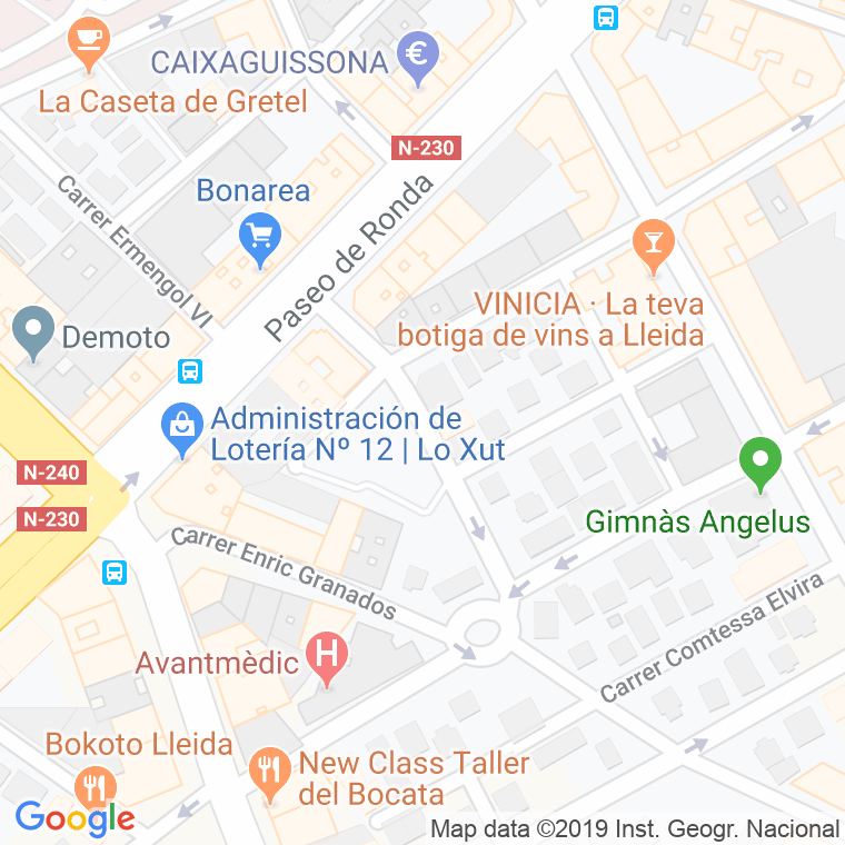 Código Postal calle Amics De Lleida en Lleida