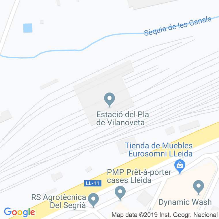 Código Postal calle Pla De Vilanoveta, partida en Lleida
