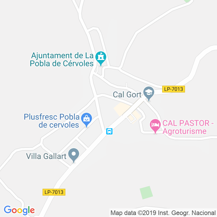 Código Postal de Pobla De Cervoles, La en Lleida