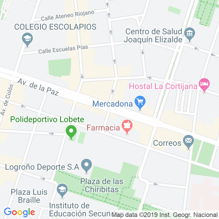 Código Postal calle Fermin Irigaray en Logroño