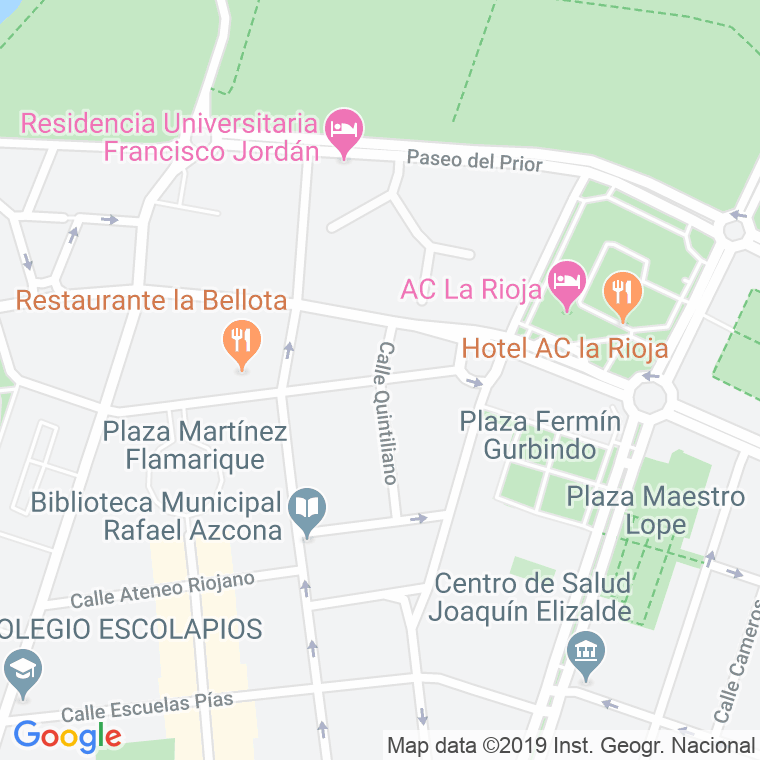 Código Postal calle Quintiliano en Logroño