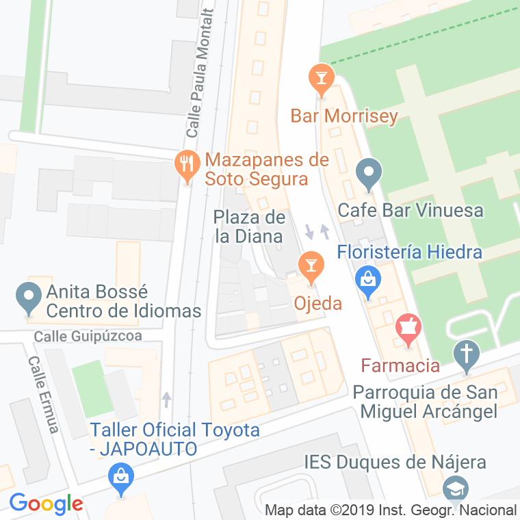 Código Postal calle Diana, plaza en Logroño