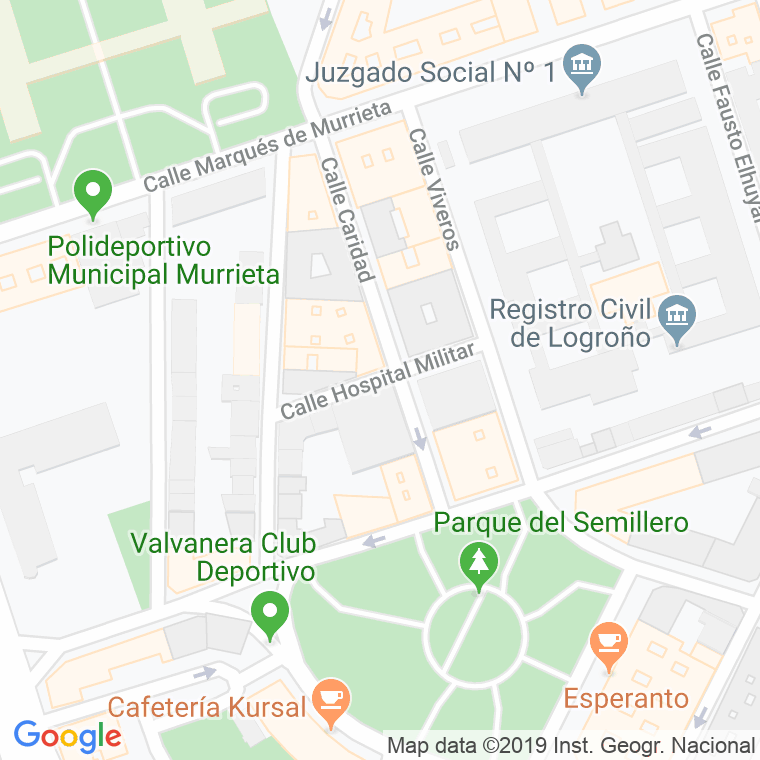 Código Postal calle Hospital Militar en Logroño