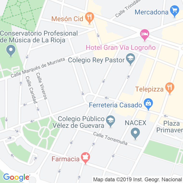 Código Postal calle Navarrete El Mudo en Logroño