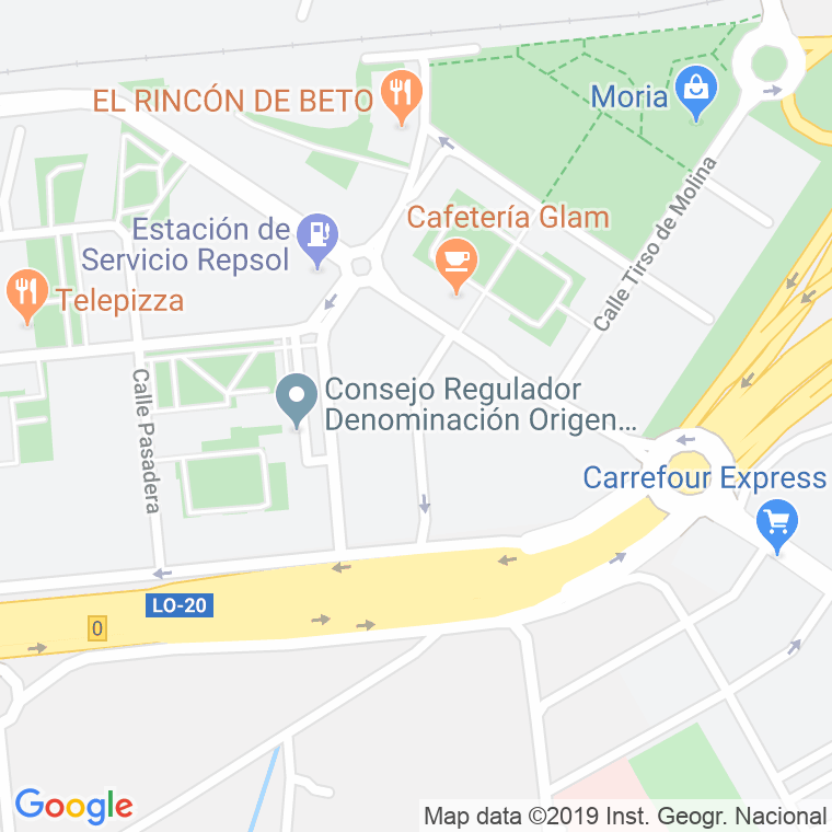Código Postal calle Antonio Nebrija en Logroño