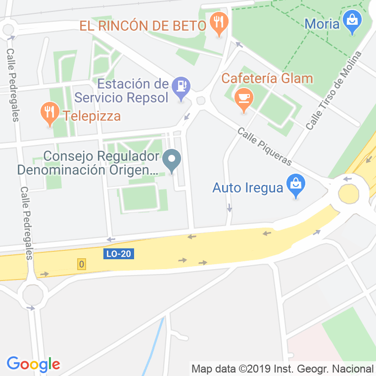 Código Postal calle Arquitectos Alamo Y Ceballos en Logroño