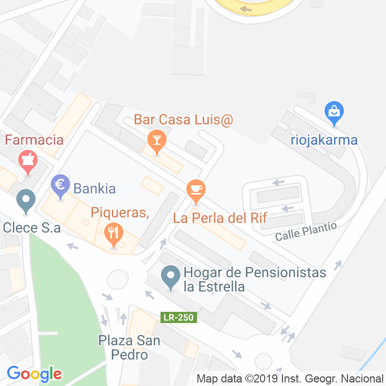 Código Postal calle Manantiales en Logroño