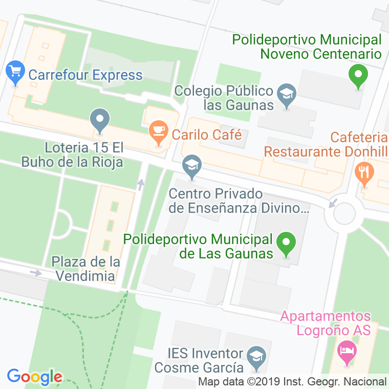 Código Postal calle Divino Maestro en Logroño