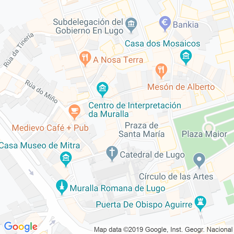 Código Postal calle Bispo Basulto en Lugo