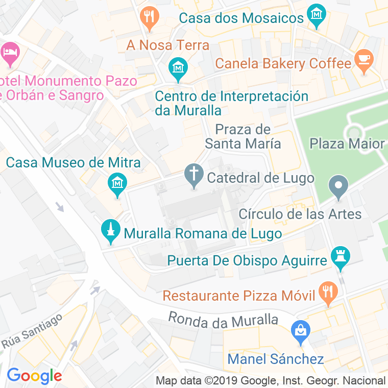 Código Postal calle Catedral, Da en Lugo