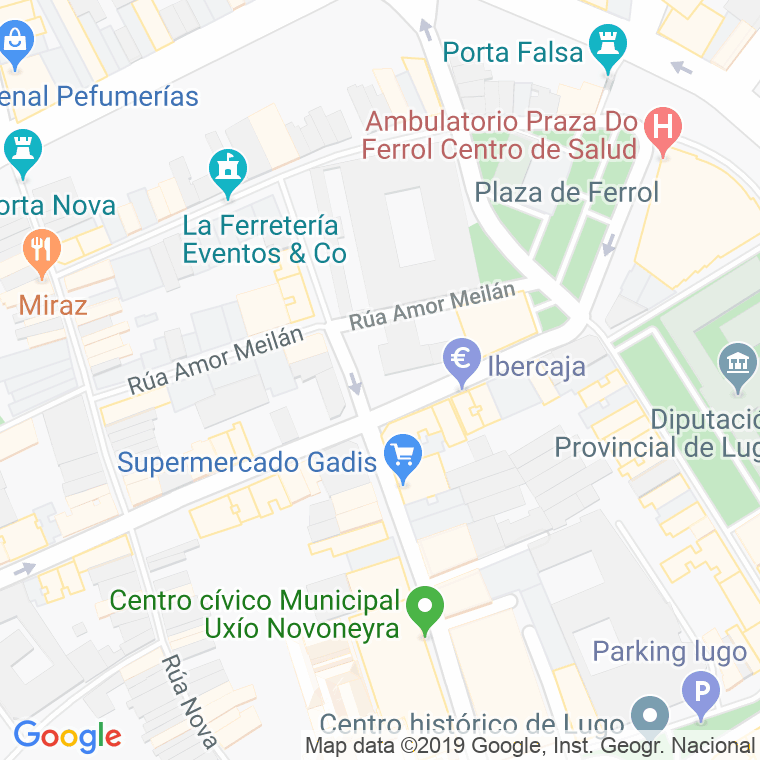 Código Postal calle Colexio, Do, praciña en Lugo