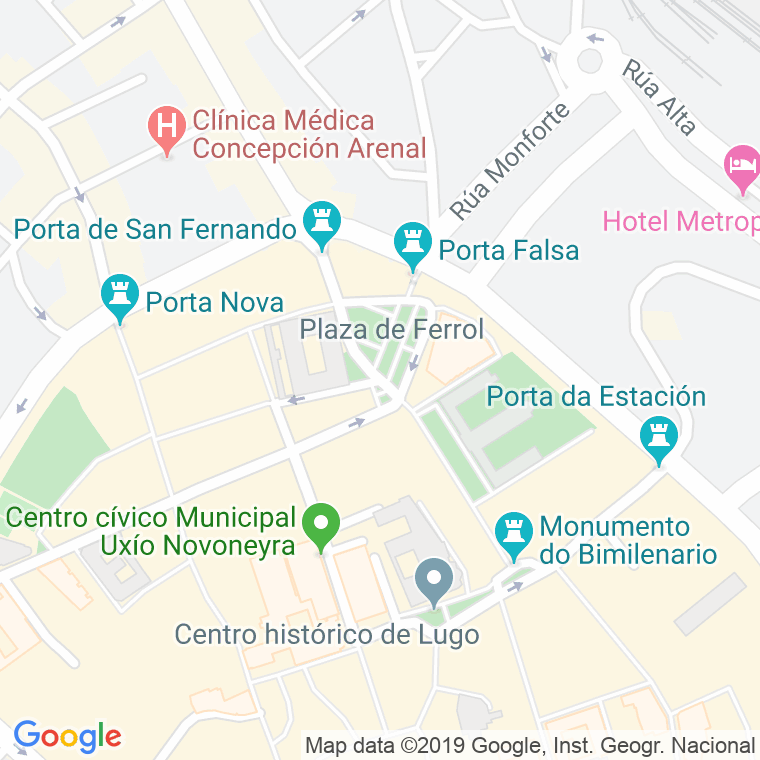 Código Postal calle Ferrol, De, praza en Lugo