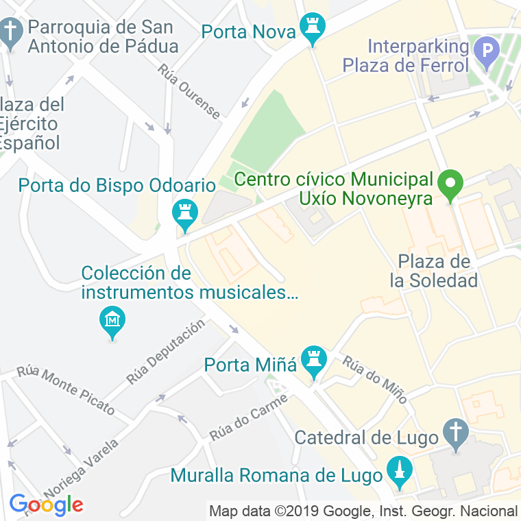 Código Postal calle Ramon Y Cajal en Lugo