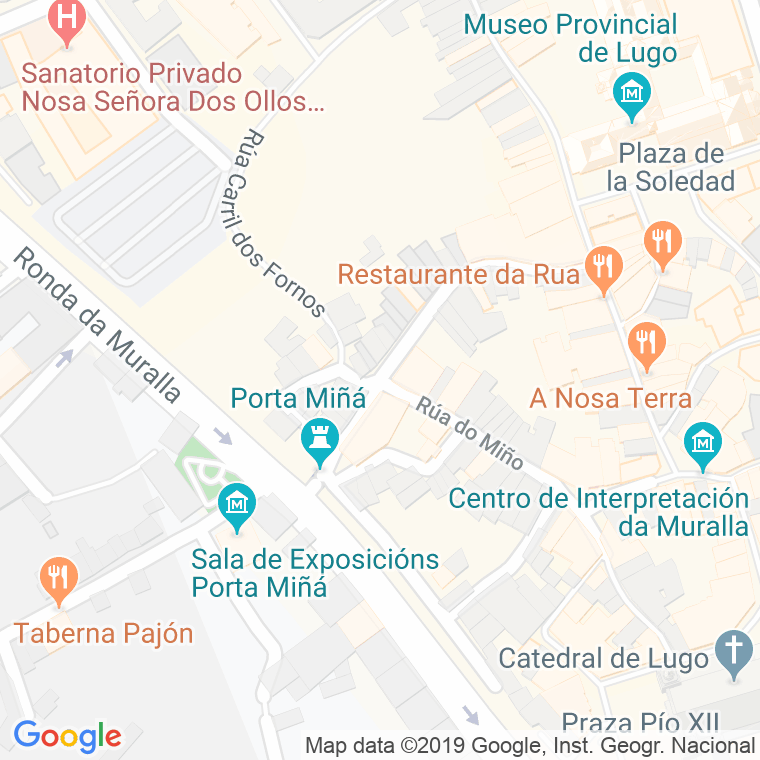 Código Postal calle Tineria en Lugo