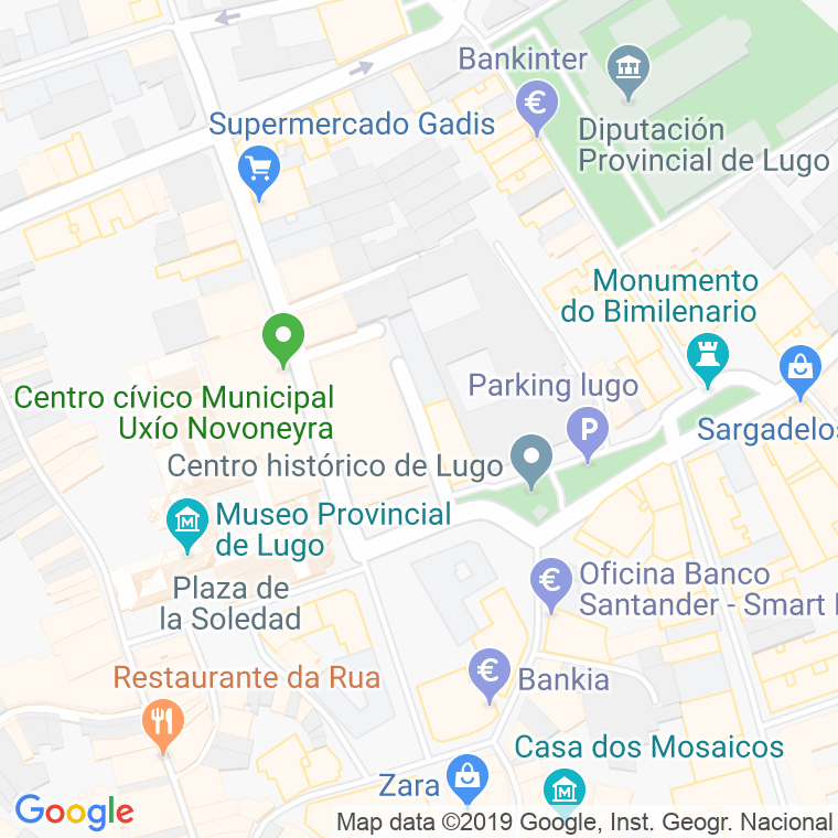 Código Postal calle Tuñas Bouzon en Lugo