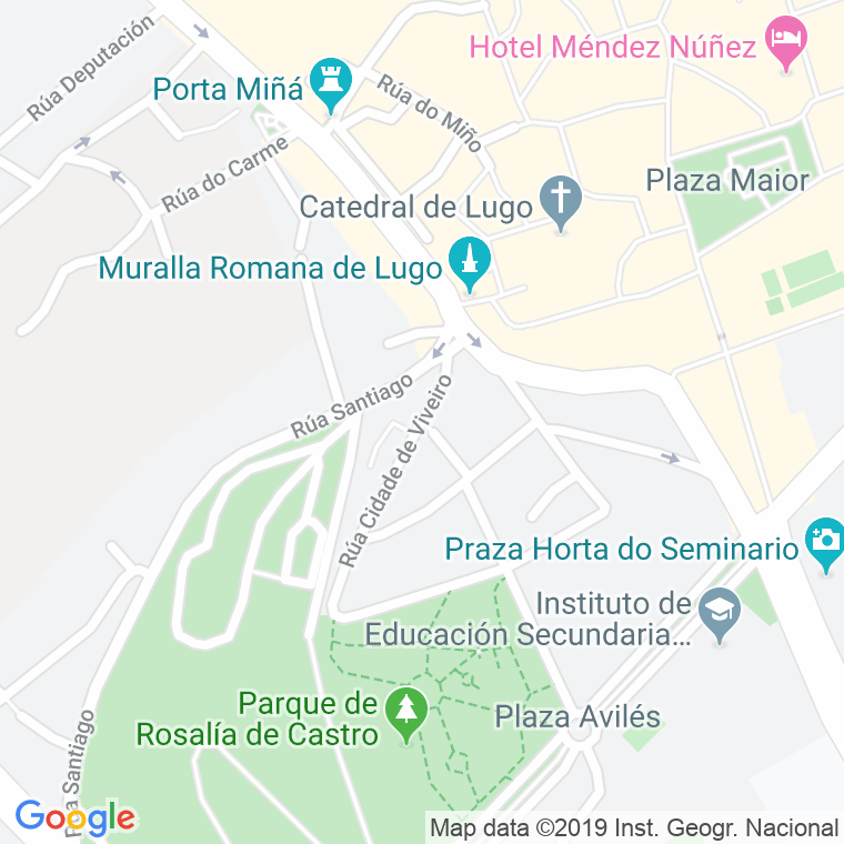 Código Postal calle Cidade De Viveiro, escalinata en Lugo