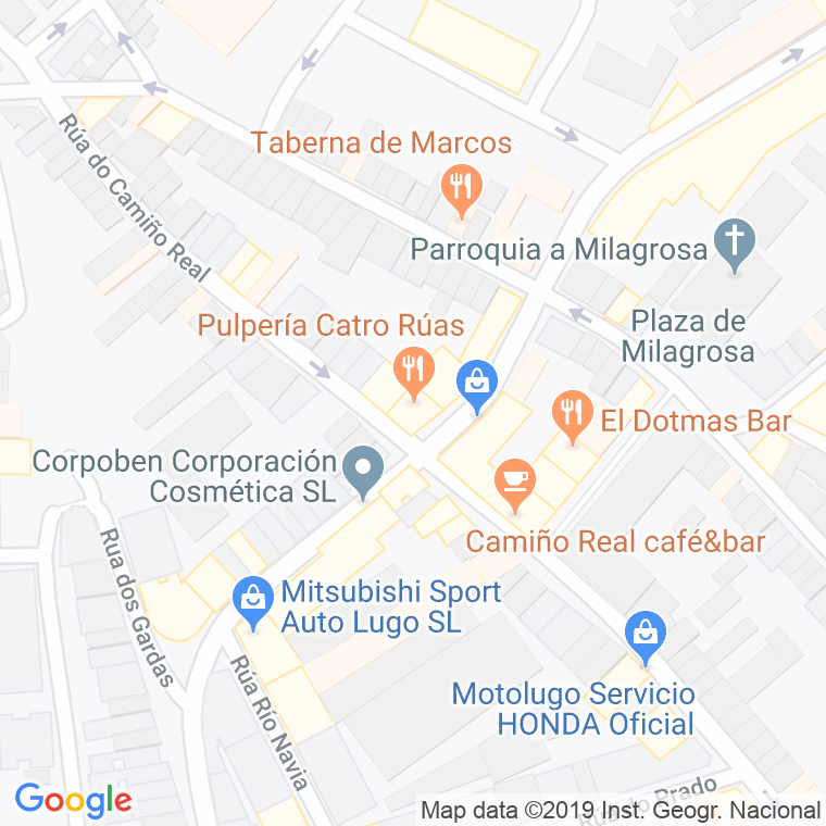 Código Postal calle Entre-ruas en Lugo