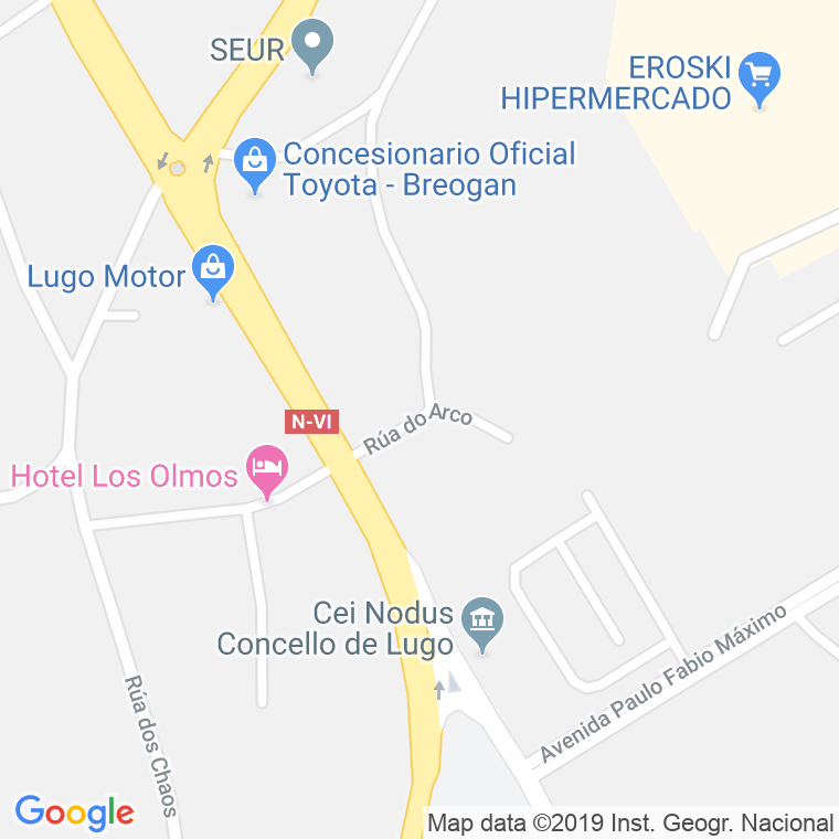 Código Postal calle Arco, Do, rua en Lugo