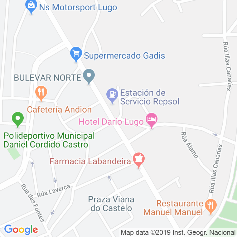 Código Postal calle Cedro en Lugo