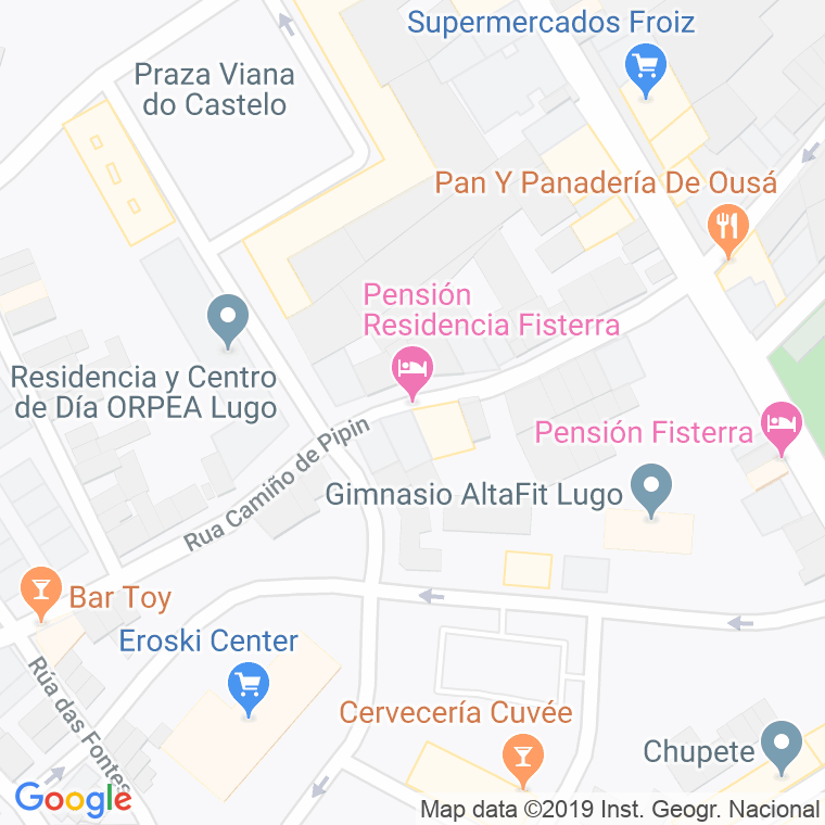 Código Postal calle Fisterra en Lugo