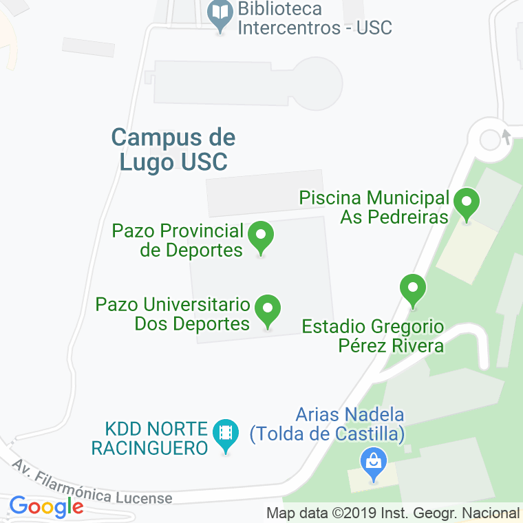 Código Postal calle Deportes, Dos, avenida en Lugo