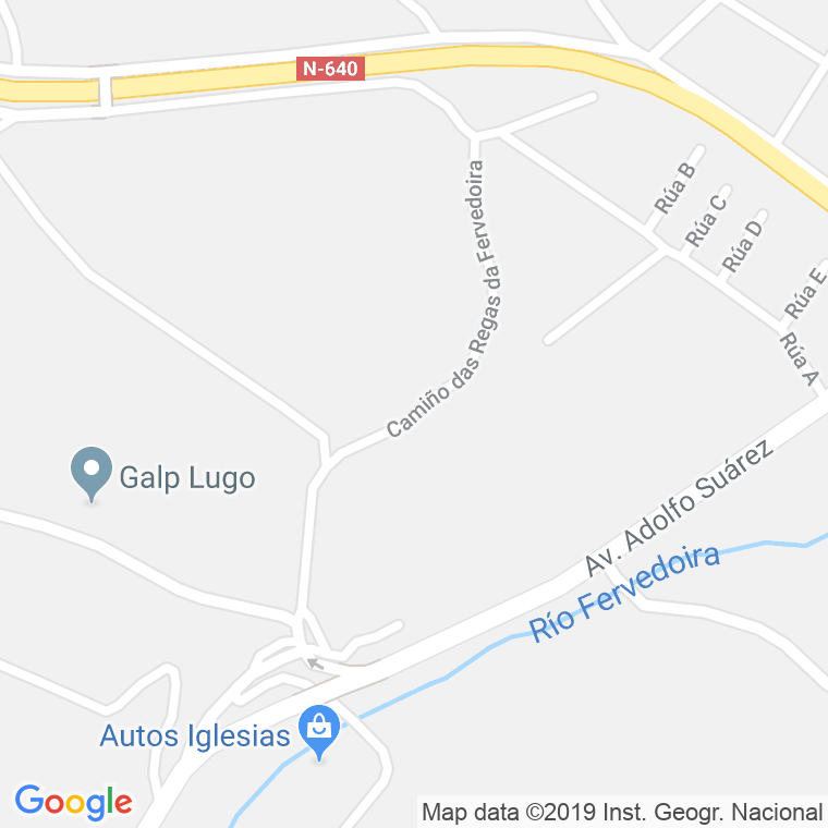 Código Postal calle Regas, Das, camiño en Lugo