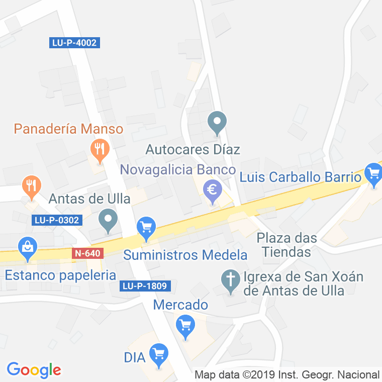 Código Postal de Antas De Ulla (Resto Parroquia) en Lugo