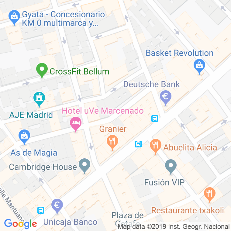 Código Postal calle Agustin Rojas en Madrid