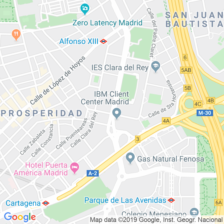 Código Postal calle Corazon De Maria en Madrid