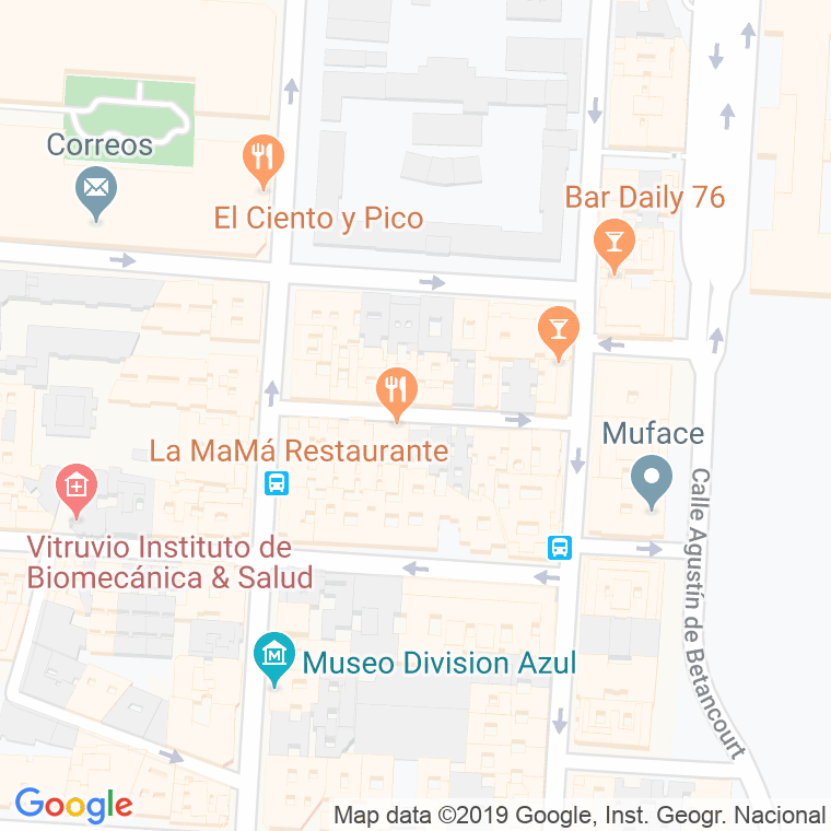 Código Postal calle Maria Panes en Madrid