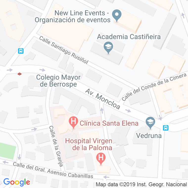 Código Postal calle Moncloa, avenida (Impares Del 1 Al Final)  (Pares Del 2 Al Final) en Madrid