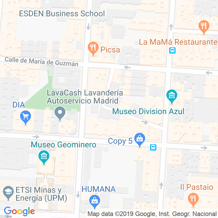 Código Postal calle Robledillo en Madrid