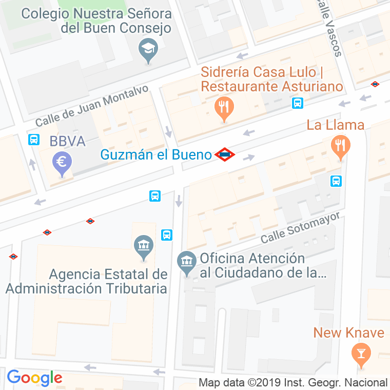 Código Postal calle Santander en Madrid