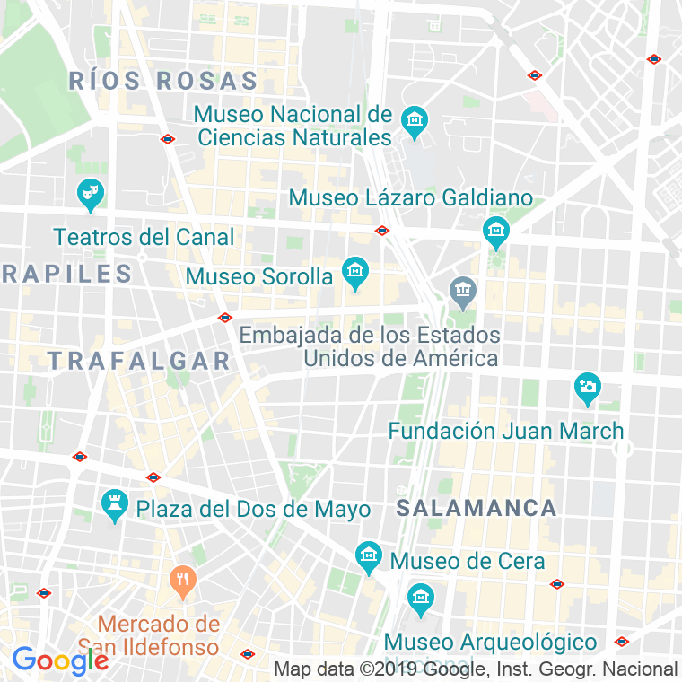 Código Postal calle Zurbano   (Impares Del 77 Al Final)  (Pares Del 90 Al Final) en Madrid