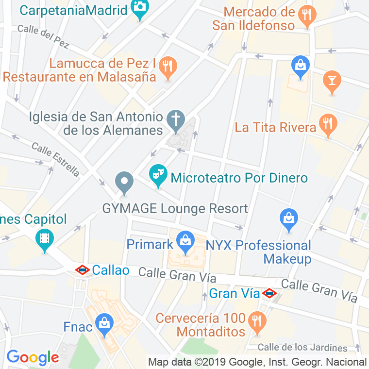 Código Postal calle Ballesta en Madrid