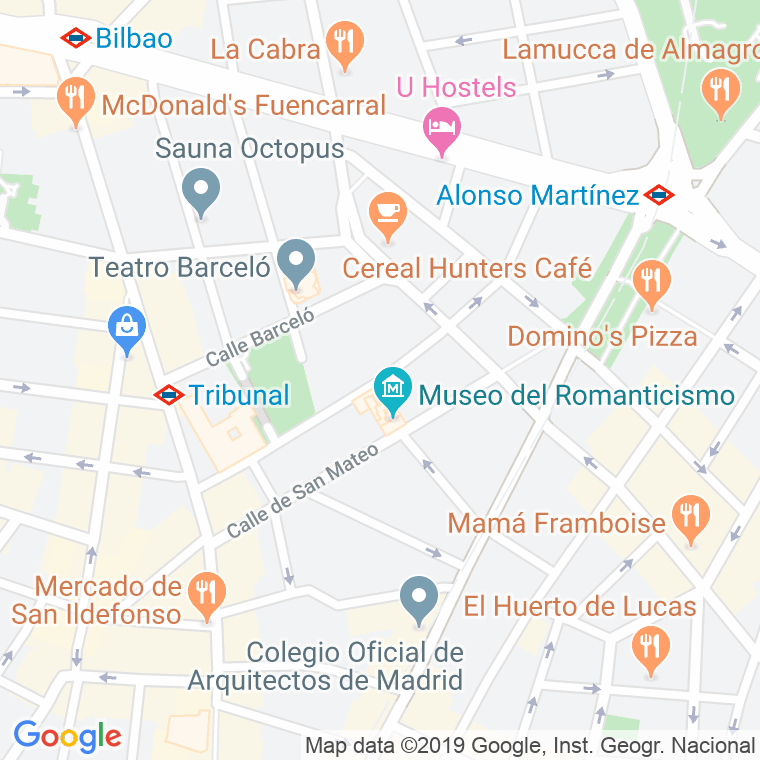 Código Postal calle Beneficencia en Madrid