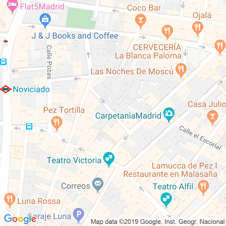 Código Postal calle Casto Plasencia en Madrid