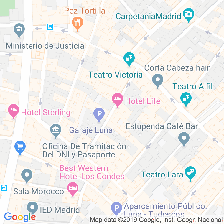 Código Postal calle Pizarro en Madrid
