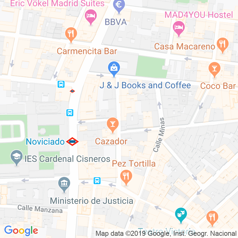 Código Postal calle Pozas, travesia en Madrid