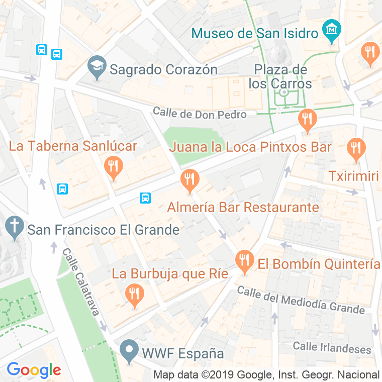 Código Postal calle Aguas en Madrid