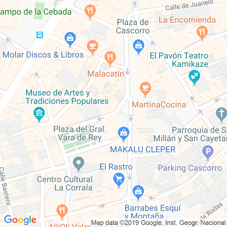 Código Postal calle Amazonas en Madrid