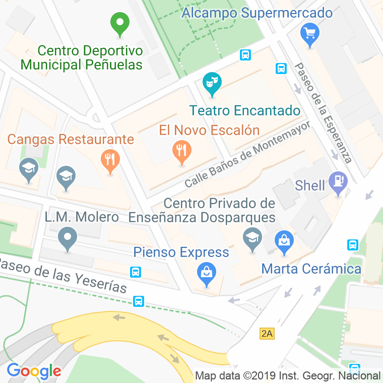 Código Postal calle Baños De Montemayor en Madrid