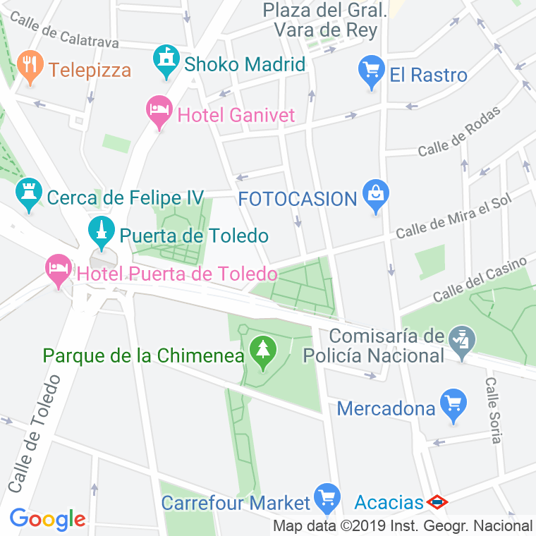 Código Postal calle Campillo Del Mundo Nuevo, plaza en Madrid