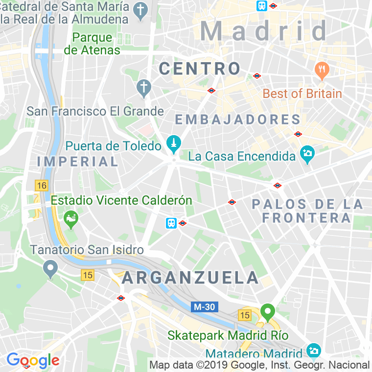 Código Postal calle Esperanza, paseo (Impares Del 1 Al Final)  (Pares Del 2 Al Final) en Madrid